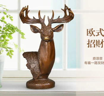 BEST business gift -33 CM large -Home office Decor deer Bronze art statue Decoration- best birthday gifts
BEST business gift -33 CM large -Home office Decor deer Bronze art statue Decoration- best birthday gifts