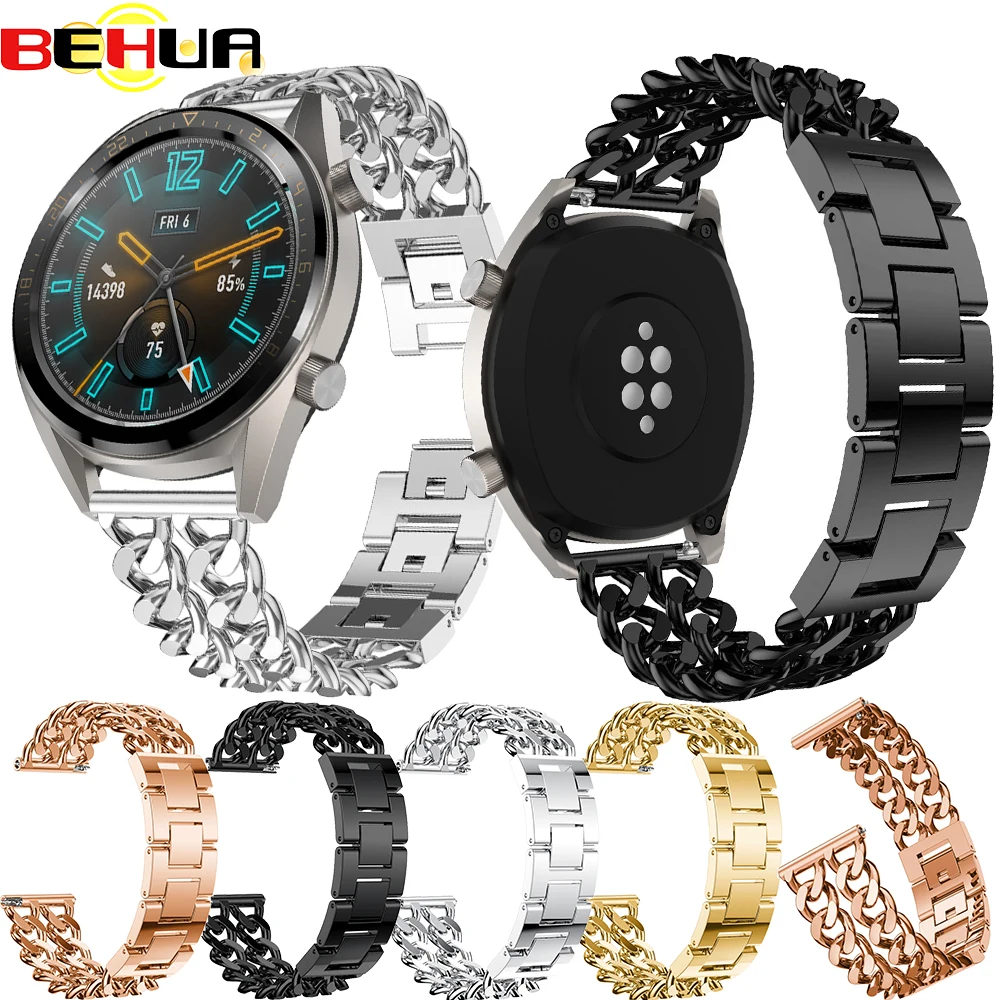 22mm Fashion Denim Chain Stainless Steel Band Strap For HUAWEI WATCH GT Smart Watch Metal Replacement Bracelet Belt Watch Band
22mm Fashion Denim Chain Stainless Steel Band Strap For HUAWEI WATCH GT Smart Watch Metal Replacement Bracelet Belt Watch Band