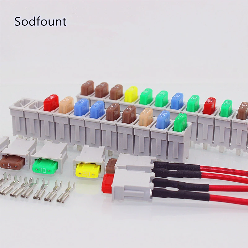 Car Modified PBT Small Car Fuse Socket ,5A 10A 15A 20A 25A 30A Single Fuse Holder with wire+11/12way Fuse Socket
Car Modified PBT Small Car Fuse Socket ,5A 10A 15A 20A 25A 30A Single Fuse Holder with wire+11/12way Fuse Socket