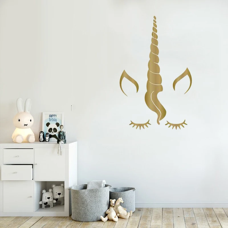Vinyl Wall Stickers Unicorn with Eyelashes Wall Decal Cartoon Wall Stickers For Kids Room Nursery Girls Room Interior DecorZW506
Vinyl Wall Stickers Unicorn with Eyelashes Wall Decal Cartoon Wall Stickers For Kids Room Nursery Girls Room Interior DecorZW506