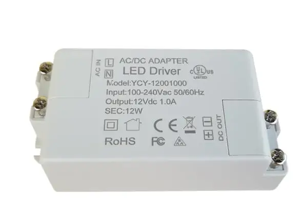 10pieces/lot HOT SALE DC 12V Power Supply 12V LED Driver 12W AC 240V to 12V Lighting Transformer Adapter for LED Lights
10pieces/lot HOT SALE DC 12V Power Supply 12V LED Driver 12W AC 240V to 12V Lighting Transformer Adapter for LED Lights