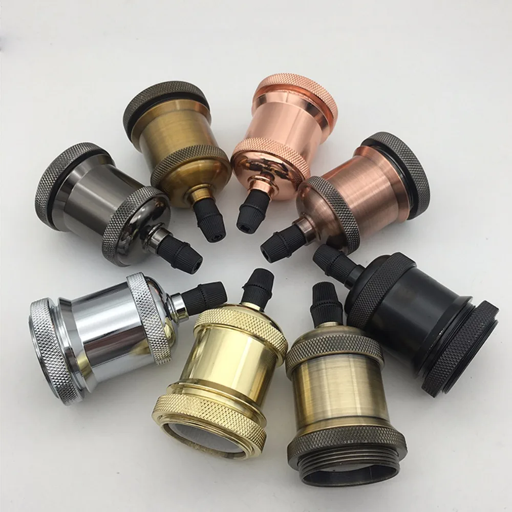 E27 Vintage Edison Lamp Base Pendant light Screw Bulb base Aluminum Light Socket Industrial Retro Fittings lamp holder Fixture
E27 Vintage Edison Lamp Base Pendant light Screw Bulb base Aluminum Light Socket Industrial Retro Fittings lamp holder Fixture