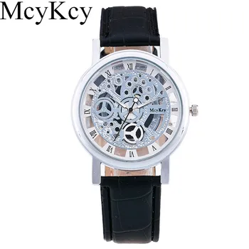 Fashion Quartz Skeleton Watch Men Style Brand Transparent hollow Business Dress Wristwatch Leather Casual man Watches 2016 Hot
Fashion Quartz Skeleton Watch Men Style Brand Transparent hollow Business Dress Wristwatch Leather Casual man Watches 2016 Hot