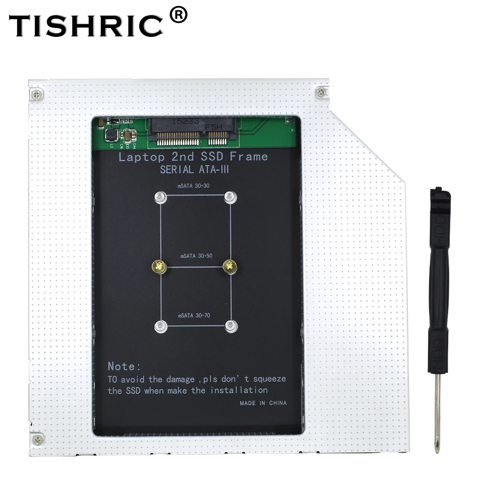 TISHRIC 12.7mm Caddy MSATA 2nd HDD SSD Hard Drive Disk to SATA 3 Enclosure Adapter For Laptop DVD-ROM Optibay Aluminium Case Box
TISHRIC 12.7mm Caddy MSATA 2nd HDD SSD Hard Drive Disk to SATA 3 Enclosure Adapter For Laptop DVD-ROM Optibay Aluminium Case Box