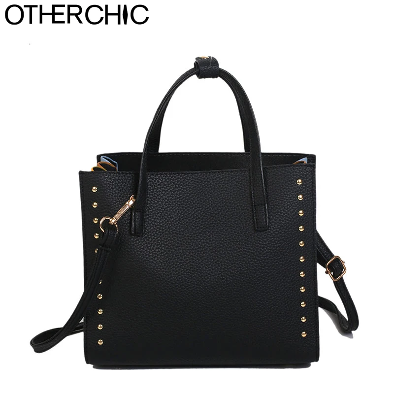 OTHERCHIC Women Studded Tote Handbag Small Satchel Purse Top-Handle Rivet Tote Crossbody Messenger Bag Shoulder Bags 8N09-07
OTHERCHIC Women Studded Tote Handbag Small Satchel Purse Top-Handle Rivet Tote Crossbody Messenger Bag Shoulder Bags 8N09-07