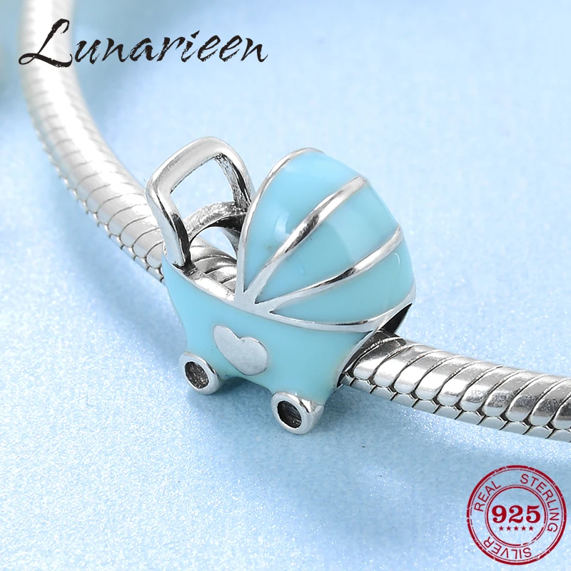 2018 fashion blue enamel Baby carriage 925 Sterling Silver fine Beads Fit Original Pandora Charm Bracelet Jewelry making
2018 fashion blue enamel Baby carriage 925 Sterling Silver fine Beads Fit Original Pandora Charm Bracelet Jewelry making