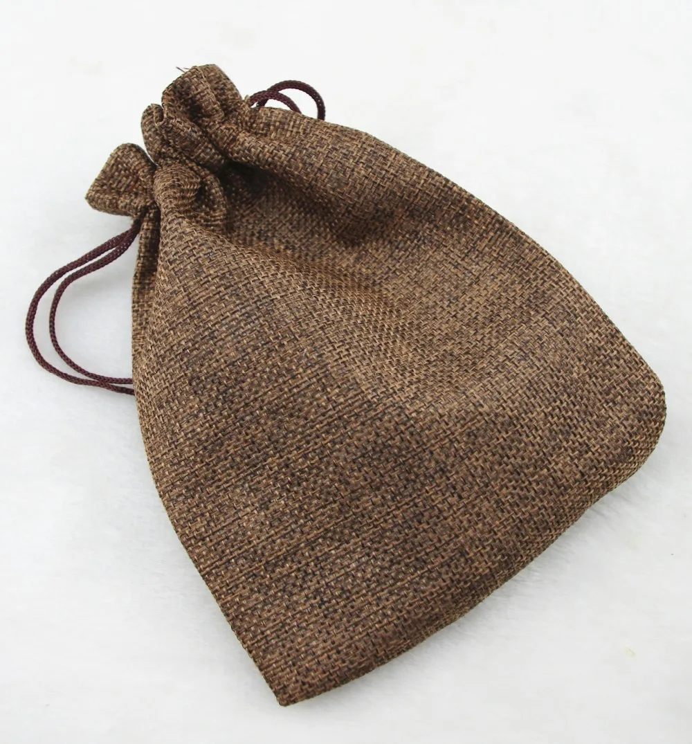 13x18cm10pcs coffee linen jute bag drawstring necklace jewelry package bag gift bag Wedding packaging bag
13x18cm10pcs coffee linen jute bag drawstring necklace jewelry package bag gift bag Wedding packaging bag