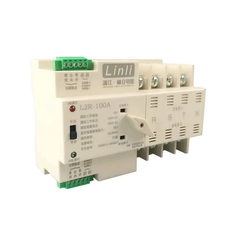 Mini PC Class Automatic Transfer Switch 2P 3P 4P 32A/63A/100A Electrical Din Rail Mount Dual Power Transfer Switch ATS
Mini PC Class Automatic Transfer Switch 2P 3P 4P 32A/63A/100A Electrical Din Rail Mount Dual Power Transfer Switch ATS