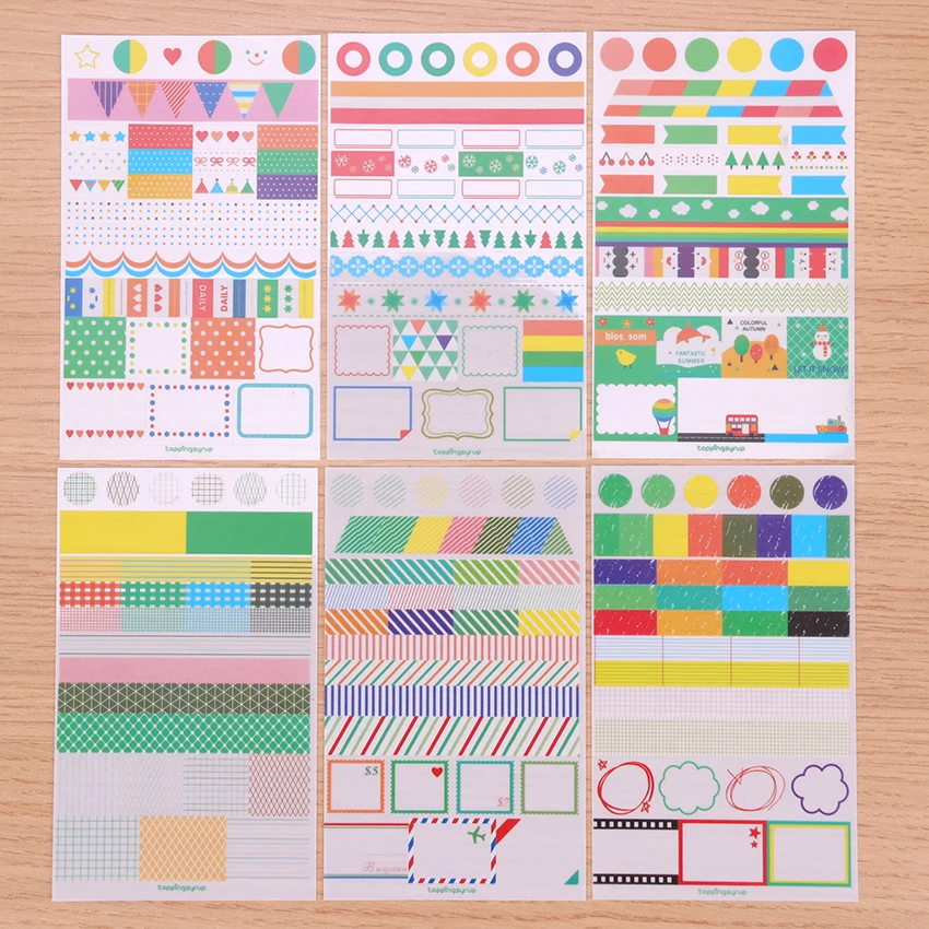 6 Sheets Kawaii Transparent Memo Label Stickers Diary Planner Decorative Stickers Stationery Scrapbooking DIY Sticker
6 Sheets Kawaii Transparent Memo Label Stickers Diary Planner Decorative Stickers Stationery Scrapbooking DIY Sticker