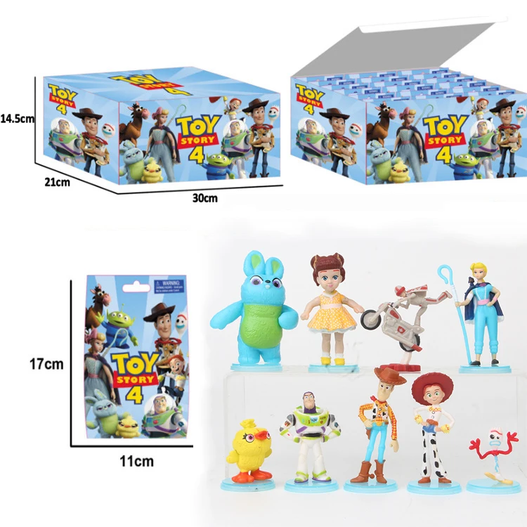 18 Bags 9 Figures Party Favor TS4 Woody Buzz Lightyear Jessie Forky Figure Kids Doll Birthday Gift with retail box
18 Bags 9 Figures Party Favor TS4 Woody Buzz Lightyear Jessie Forky Figure Kids Doll Birthday Gift with retail box