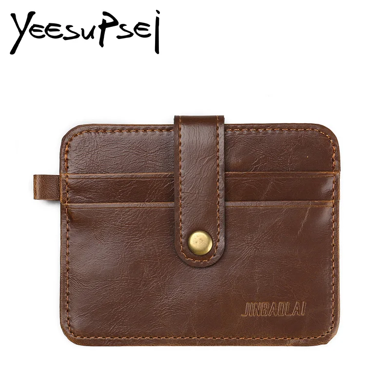 YeeSupSei Vintage PU Leather Convenient ID Pocket Bank Credit Card Case Thin Card Wallet Men Cash Hasp Card Pack Bus Card Holder
YeeSupSei Vintage PU Leather Convenient ID Pocket Bank Credit Card Case Thin Card Wallet Men Cash Hasp Card Pack Bus Card Holder