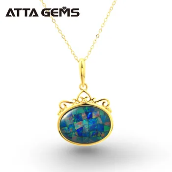 Blue Opal Sterling Silver Pendant Deep Blue Opal Fashion And Romantic Design Special For Wedding Jewelry Special Birthday Gift
Blue Opal Sterling Silver Pendant Deep Blue Opal Fashion And Romantic Design Special For Wedding Jewelry Special Birthday Gift