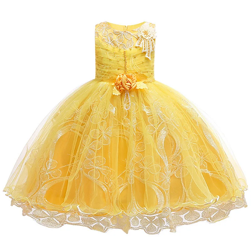 elegant Wedding flower girl Embroidered flower pearl princess dress Girls birthday party Princess costume summer dress girl
elegant Wedding flower girl Embroidered flower pearl princess dress Girls birthday party Princess costume summer dress girl