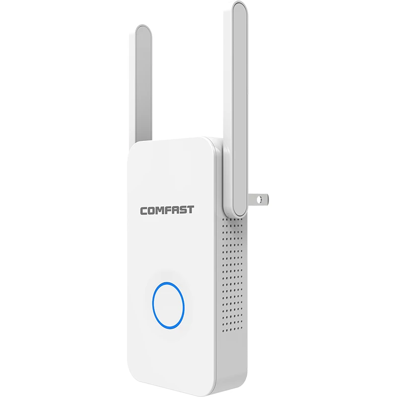 Dual Band 1200Mbps WiFi Extender Signal Booster Wireless Repeater 2.4G 5G Wi-Fi Range Extender EU/US Plug 2*3dbi antenna
Dual Band 1200Mbps WiFi Extender Signal Booster Wireless Repeater 2.4G 5G Wi-Fi Range Extender EU/US Plug 2*3dbi antenna