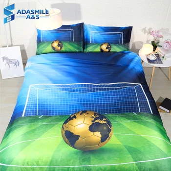 3pcs/set 3D Football Printed Bedclothes Children's Bedcover Boy's Comfortable Blue Bed Pillowcase Bed Comforter Bedding Set TWIN
3pcs/set 3D Football Printed Bedclothes Children's Bedcover Boy's Comfortable Blue Bed Pillowcase Bed Comforter Bedding Set TWIN