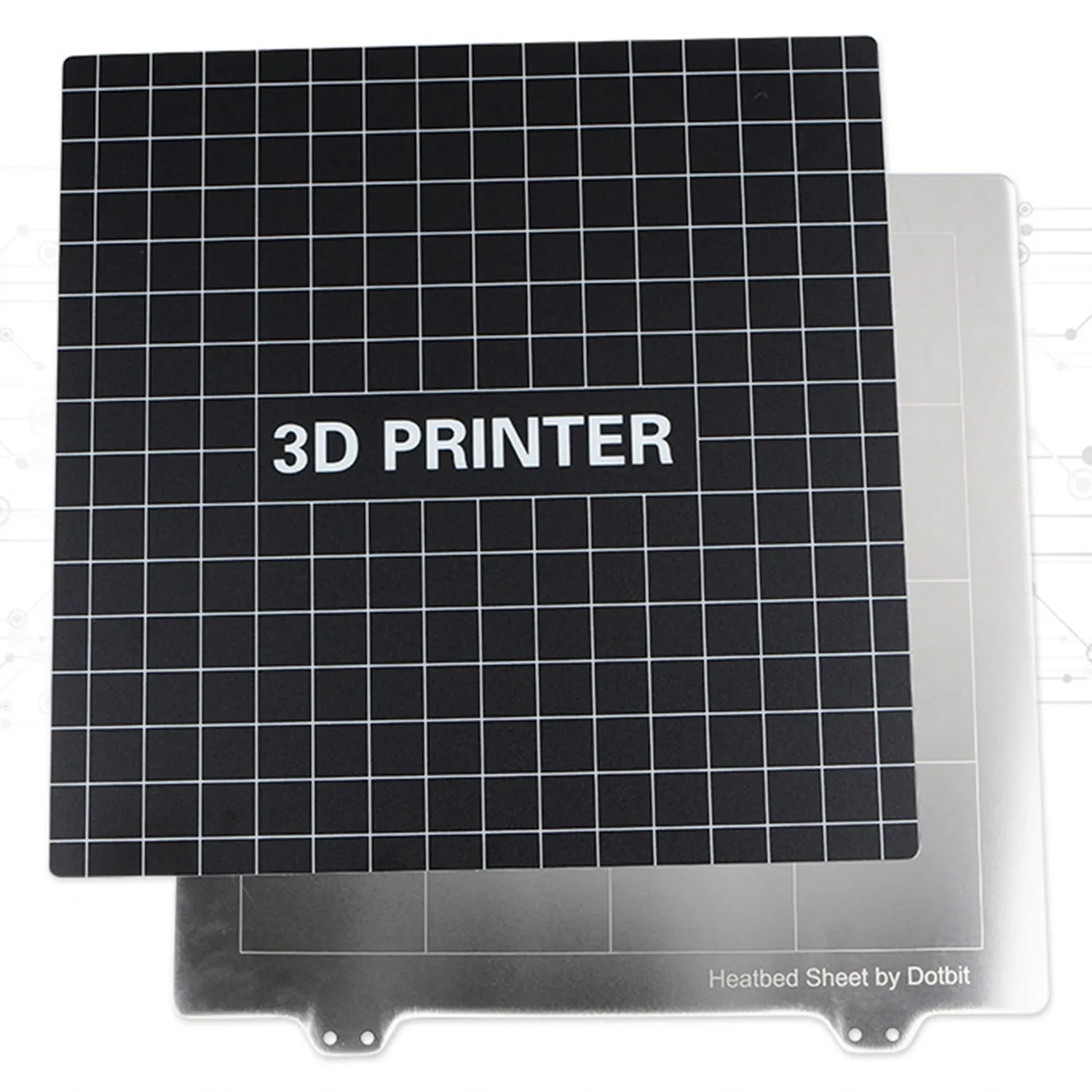 Фото 220*220mm 3D Printer Accessories Hot Bed Steel Plate + Platform Sticker For High Performance | Компьютеры и офис