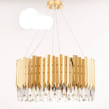 Postmodern light luxury crystal strip stainless steel titanium chandelier living room crystal lamp modern crystal lamp lamps
Postmodern light luxury crystal strip stainless steel titanium chandelier living room crystal lamp modern crystal lamp lamps