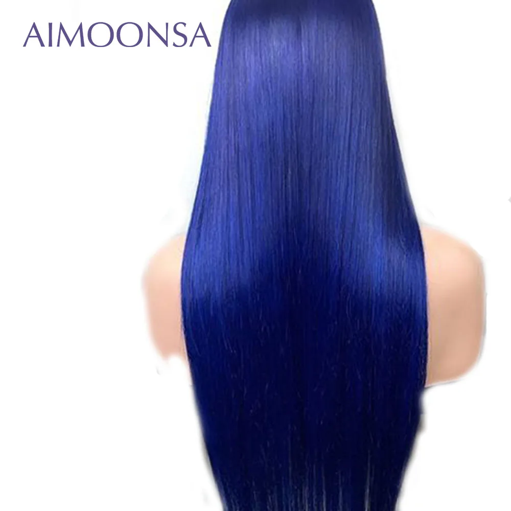 Colored Human Hair Wig Blue Wig Straight Lace Front Wig Natural Hair Colored Lace Front Wigs For Black Women Blue Hair Aimoonsa
Colored Human Hair Wig Blue Wig Straight Lace Front Wig Natural Hair Colored Lace Front Wigs For Black Women Blue Hair Aimoonsa