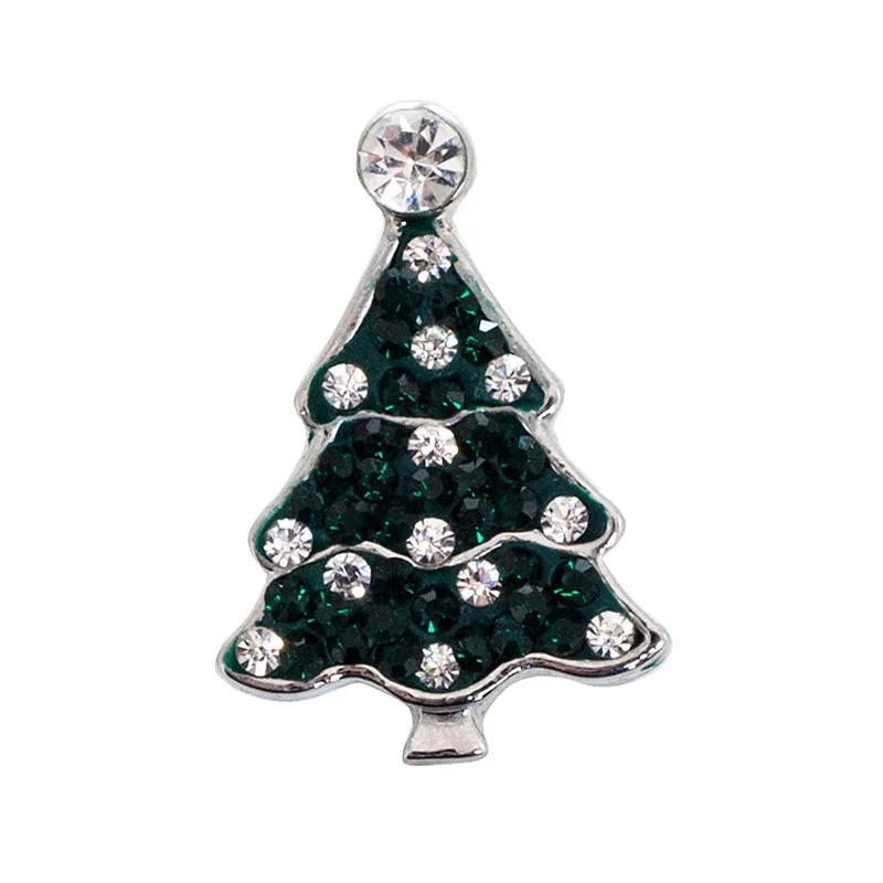 Сменные ювелирные аксессуары с кристаллами Рождественская елка имбирь кнопки