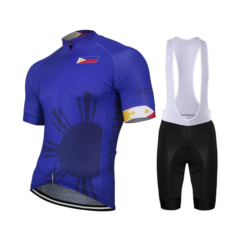 Customized 2019 Philippines New Summer Cycling Jersey Set Bike Road Mountain Race Tops Blue Bike Clothing Breathable 9D Gel
Customized 2019 Philippines New Summer Cycling Jersey Set Bike Road Mountain Race Tops Blue Bike Clothing Breathable 9D Gel