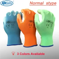 NMSafety 12 Pairs PU Work Gloves Palm Coated working gloves,Workplace Safety Supplies,Safety Gloves guantes trabajo image