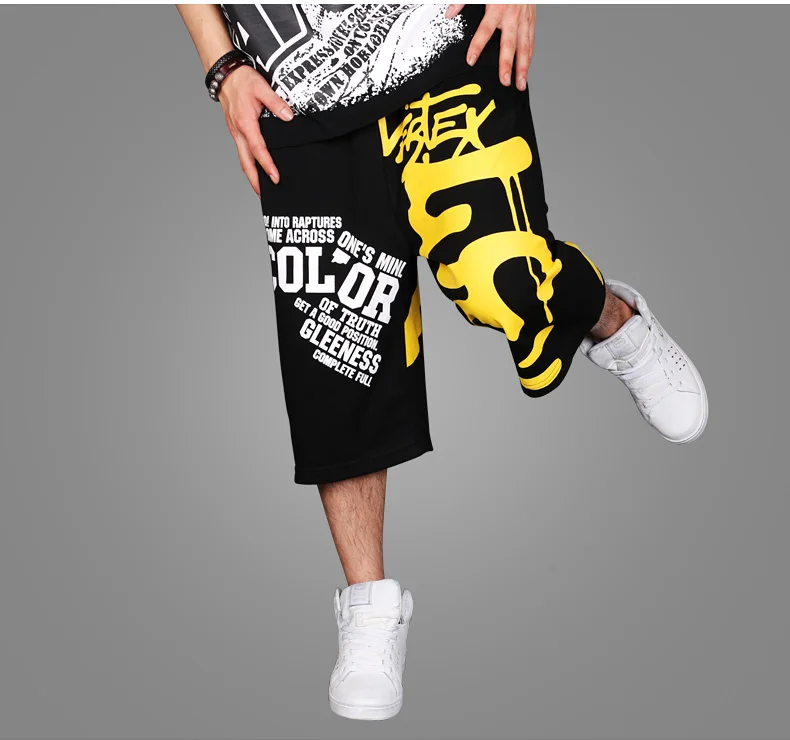 Hip Hop Digital Letter Printed Fashion Pants Mens Rap Loose Sweatpants Plus Size 2 Colors Baggy Style Male Mid-Calf Pants
Hip Hop Digital Letter Printed Fashion Pants Mens Rap Loose Sweatpants Plus Size 2 Colors Baggy Style Male Mid-Calf Pants