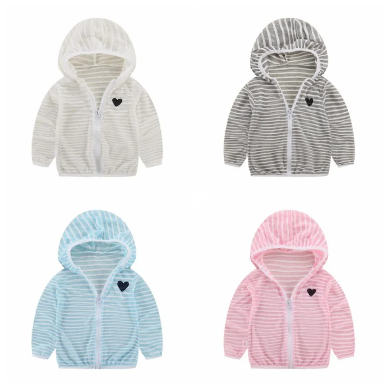 Children Striped Air Conditioner Clothing Boys Girls New Breathable Sun Protection Outerwear 1-6Y A1
Children Striped Air Conditioner Clothing Boys Girls New Breathable Sun Protection Outerwear 1-6Y A1