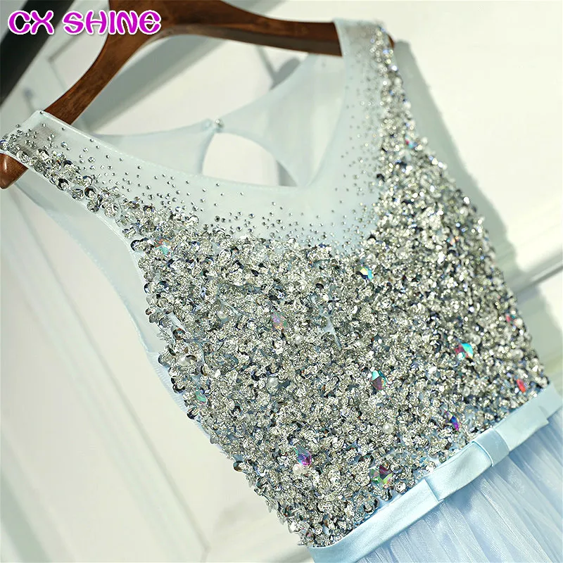 CX SHINE Custom Color Gray Blue V neck beading sequins long evening dresses robe de soiree prom party runway dresses Vestidos
CX SHINE Custom Color Gray Blue V neck beading sequins long evening dresses robe de soiree prom party runway dresses Vestidos