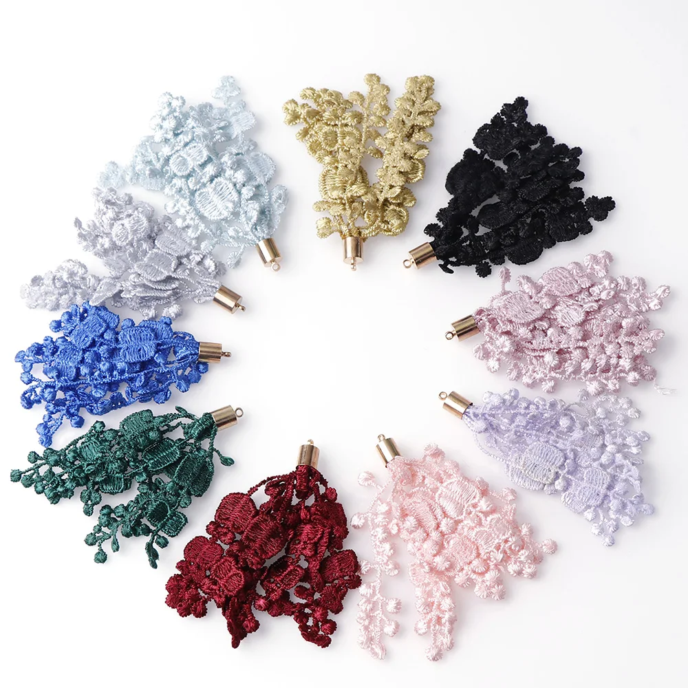 6Pcs/Pack Wave Pattern Mix Color Fabrics Lace Crochet Tassel Pendant Decorative DIY Handmade Earrings Crafts Sewing Accessories
6Pcs/Pack Wave Pattern Mix Color Fabrics Lace Crochet Tassel Pendant Decorative DIY Handmade Earrings Crafts Sewing Accessories