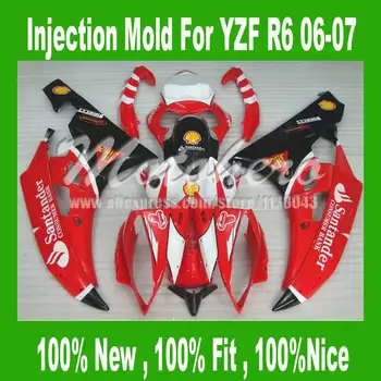 Injection mold red white black for Yamaha YZF R6 2007 2006 YZF R6 07 06 YZF600 R6 2006 2007 motorcycle fairings kit #4w29p
Injection mold red white black for Yamaha YZF R6 2007 2006 YZF R6 07 06 YZF600 R6 2006 2007 motorcycle fairings kit #4w29p