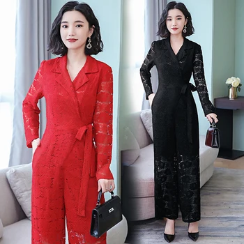 Solid Colour Rompers Womens Jumpsuit Macacao Feminino Trendy Hollow Out Lace Bodysuit Combinaison Femme Clothes For Women
Solid Colour Rompers Womens Jumpsuit Macacao Feminino Trendy Hollow Out Lace Bodysuit Combinaison Femme Clothes For Women