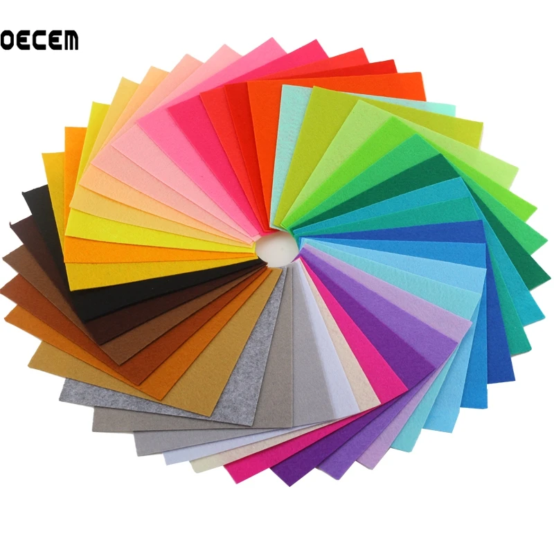 Nonwoven Polyester Felt Fabric Bundle Sewing Felt 1 MM Thinkness 15X15CM 40 Colors No Repeat For DIY Sewing Crafts Kids
Nonwoven Polyester Felt Fabric Bundle Sewing Felt 1 MM Thinkness 15X15CM 40 Colors No Repeat For DIY Sewing Crafts Kids
