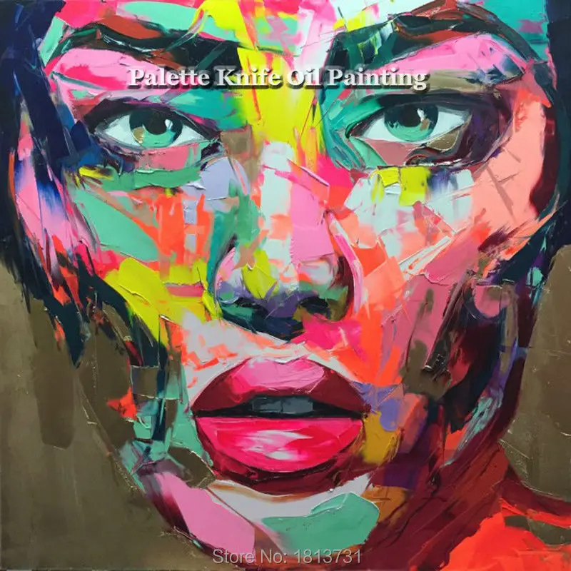 Hand painted Francoise Nielly Palette knife portrait Face Oil painting Character figure canva wall Art picture16-2
Hand painted Francoise Nielly Palette knife portrait Face Oil painting Character figure canva wall Art picture16-2