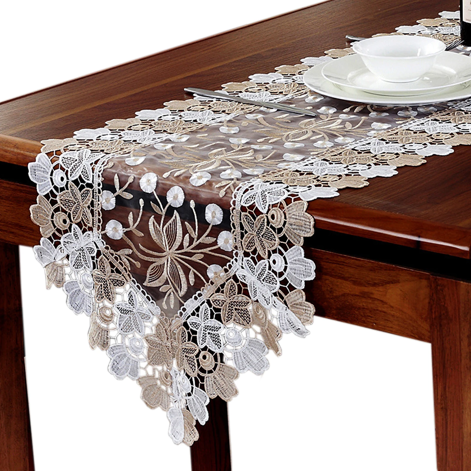 6Size Rose Lace Embroidery Table Runner TV Cabinet Cover Cloth Tea Table Flag Pastoral Table Cloth Wedding Table Decoration
6Size Rose Lace Embroidery Table Runner TV Cabinet Cover Cloth Tea Table Flag Pastoral Table Cloth Wedding Table Decoration