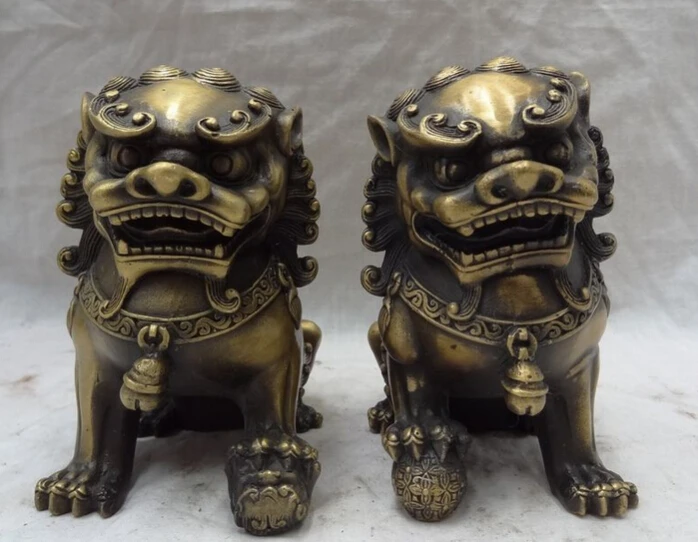 JP S0114 Chinese Bronze Animails Sculpture FengShui Foo Fu Dog Lion Ball Statue Set Pair Discount 35%
JP S0114 Chinese Bronze Animails Sculpture FengShui Foo Fu Dog Lion Ball Statue Set Pair Discount 35%