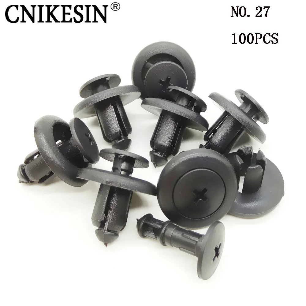 CNIKESIN 100PCS 8mm Universal Auto Fastener Plastic Rivet Retainer Car Door Bumper Fender Fixed Clip Push Type Fasteners
CNIKESIN 100PCS 8mm Universal Auto Fastener Plastic Rivet Retainer Car Door Bumper Fender Fixed Clip Push Type Fasteners