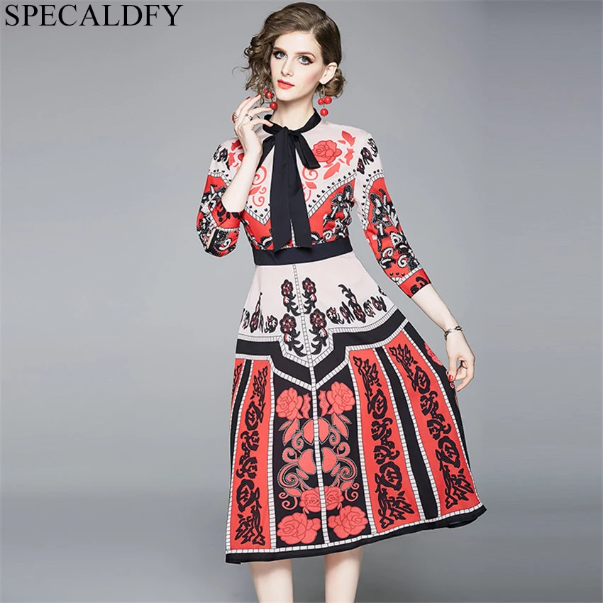 Spring Dress Designer Runway Dresses 2019 Women High Quality Bow Neck Boho Retro Vintage Long Shirt Dress Vestidos Robe Femme
Spring Dress Designer Runway Dresses 2019 Women High Quality Bow Neck Boho Retro Vintage Long Shirt Dress Vestidos Robe Femme