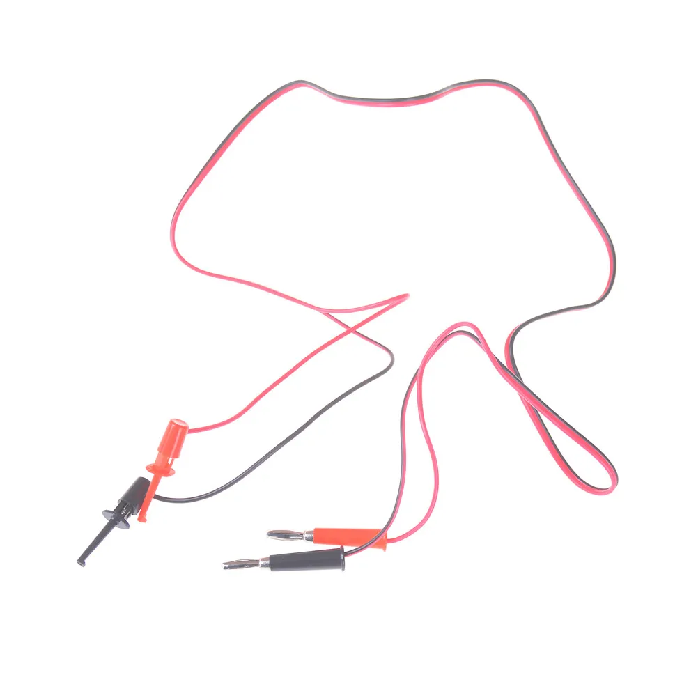 1 =Pair 4mm Banana Plug to Test Hook Clip Probe Test Leads Wire Cable for Digital Multimeter Multi Meter Tester Equipment
1 =Pair 4mm Banana Plug to Test Hook Clip Probe Test Leads Wire Cable for Digital Multimeter Multi Meter Tester Equipment