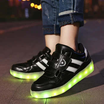 25-36 Black 2018 USB New Charging Led Children Shoes With Light Up Kids Casual Boys&Girls Luminous Sneakers Glowing Shoe enfant
25-36 Black 2018 USB New Charging Led Children Shoes With Light Up Kids Casual Boys&Girls Luminous Sneakers Glowing Shoe enfant
