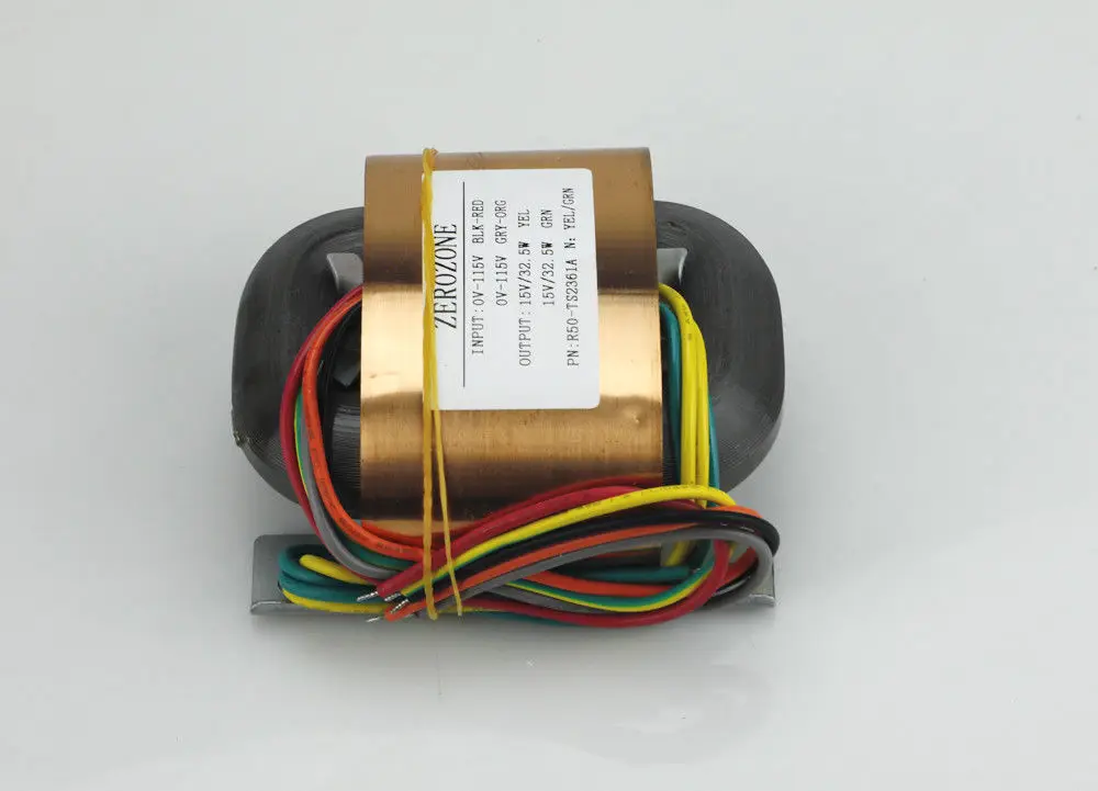 DIYERZONE 65VA 2 Lines Pure copper R-core transformer 9V 12V 15V 18V 20V 24V 26V 28V -- L13-15-1
DIYERZONE 65VA 2 Lines Pure copper R-core transformer 9V 12V 15V 18V 20V 24V 26V 28V -- L13-15-1