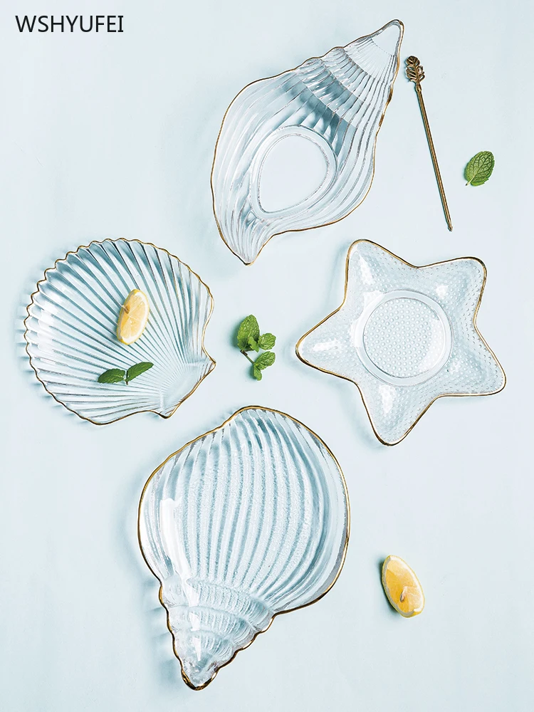 Direct marketing Phnom Penh Mediterranean glass transparent tableware marine scallop plate salad bowl dessert decoration plate
Direct marketing Phnom Penh Mediterranean glass transparent tableware marine scallop plate salad bowl dessert decoration plate