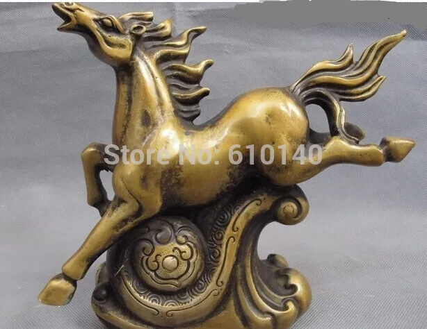 19cm Chinese Folk Copper Bronze Feng shui Lucky Wealth RuYi Zodiac Horse Statue
19cm Chinese Folk Copper Bronze Feng shui Lucky Wealth RuYi Zodiac Horse Statue
