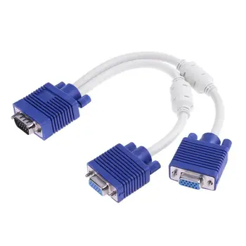 1pc VGA Male to 2pcs 1080P Double Magnetic Rings Gold Plated VGA Female Monitor Y Splitter Cable with Double Magnetic Rings
1pc VGA Male to 2pcs 1080P Double Magnetic Rings Gold Plated VGA Female Monitor Y Splitter Cable with Double Magnetic Rings