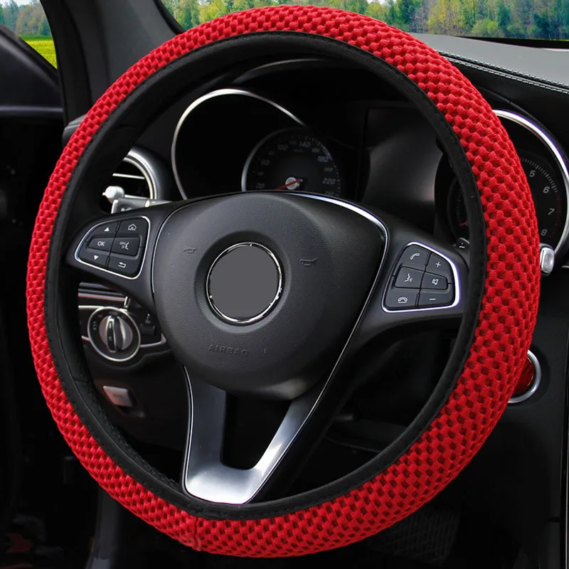 Skidproof Durable Car Steering Wheel Cover Sandwich Fabric Handmade Auto Covers Fit For Most Cars Breathability
Skidproof Durable Car Steering Wheel Cover Sandwich Fabric Handmade Auto Covers Fit For Most Cars Breathability
