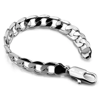 Men sterling silver bracelet 925 pure silver chain genuine solid silver bracelet men 9 inch and 8inch Men bracelet wholesale
Men sterling silver bracelet 925 pure silver chain genuine solid silver bracelet men 9 inch and 8inch Men bracelet wholesale