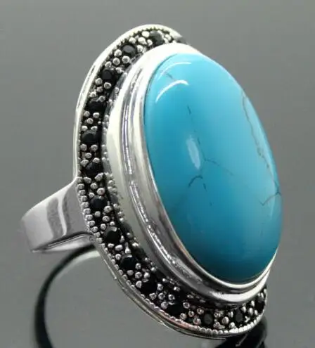 Фото Продажа ювелирных изделий> 17X30mm синий камень овальные драгоценные камни 925