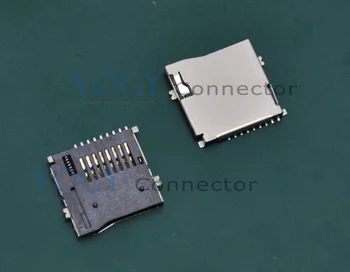 100pcs TF card slot connectors, 9 pin, 4 SMD contacts fit for phone, tablet, Portable Speaker
100pcs TF card slot connectors, 9 pin, 4 SMD contacts fit for phone, tablet, Portable Speaker