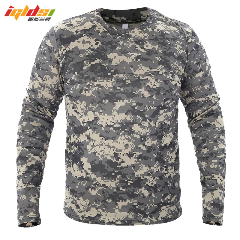 2018 New Tactical Military Camouflage T Shirt Male Breathable Quick Dry US Army Combat Full Sleeve Outwear T-shirt for Men S-3XL
2018 New Tactical Military Camouflage T Shirt Male Breathable Quick Dry US Army Combat Full Sleeve Outwear T-shirt for Men S-3XL