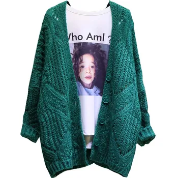 2018 New Arrival Autumn and Winter Women Sweaters V-Neck Solid Color Single-Breasted Wool Cardigan Sweater LJ1205
2018 New Arrival Autumn and Winter Women Sweaters V-Neck Solid Color Single-Breasted Wool Cardigan Sweater LJ1205