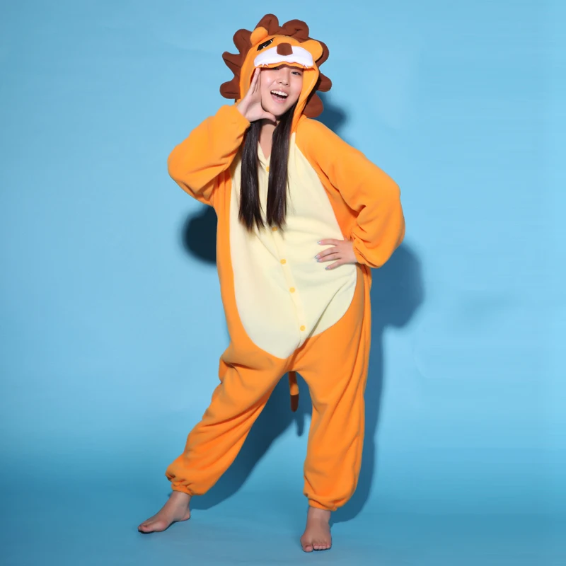 Orange Lion Onesies Unisex Sleepsuit Adult Pajamas Cosplay Costumes Sleepwear Jumpsuit Halloween Christmas Party Clothing
Orange Lion Onesies Unisex Sleepsuit Adult Pajamas Cosplay Costumes Sleepwear Jumpsuit Halloween Christmas Party Clothing